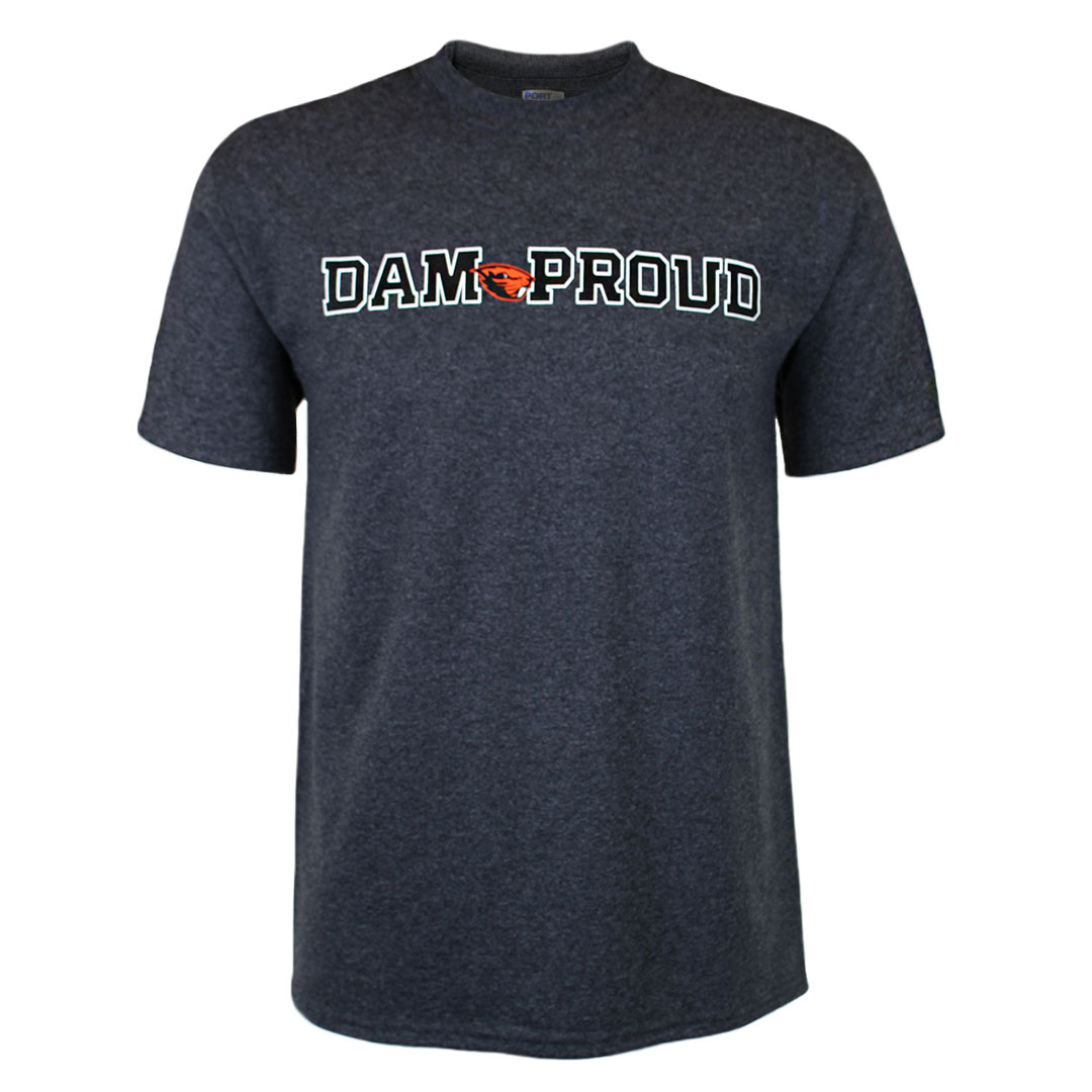 Men's Charcoal Dam Proud Tee - OSU Beaver Store