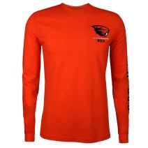 Men's Champion Orange Long Sleeve OSU Tee