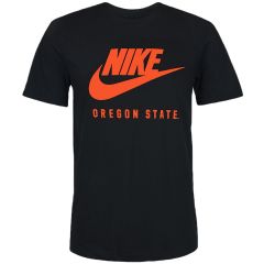 Men's Nike Swoosh Black Core Tee with Oregon State