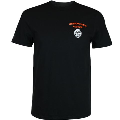 Men's Black Oregon State Alumni Tee with University Crest