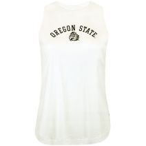 Women's Champion White Oregon State Tank with Benny