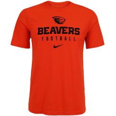Men's Nike Orange Team Issue Beavers Football Tee