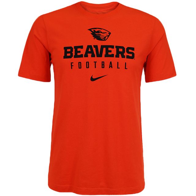 Orange Nike Beavers Football Tee - OSU Beaver Store