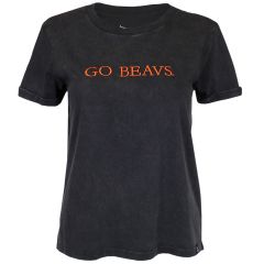 Women's Black Go Beavs Tee