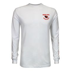 Men's Champion White Long Sleeve Tee with Oregon State Beavers