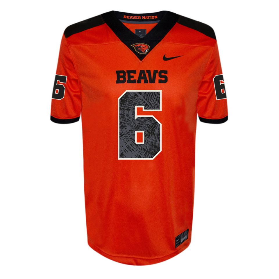 football jersey orange and black