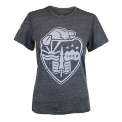 Women's Grey University Crest Tee