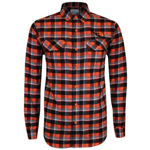 Men's Columbia Plaid Flannel Woven with Beaver