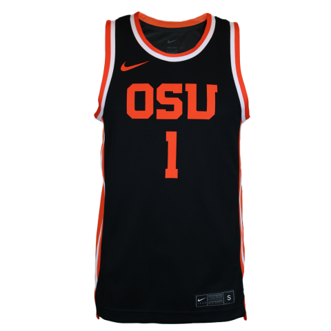 Unisex Nike Black OSU Men's Team Replica Basketball Jersey