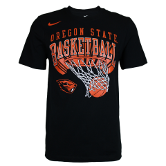 Men's Nike Black Oregon State Basketball Hoop Tee