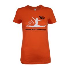 Women's Orange Jade Carey Oregon State Gymnastics Tee