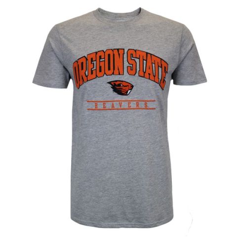 Men's Champion Grey Oregon State Beavers Tee