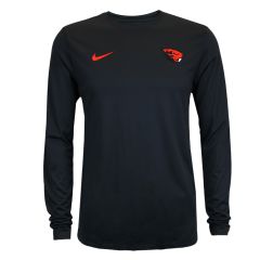 Men's Nike Black Beaver Long Sleeve Tee