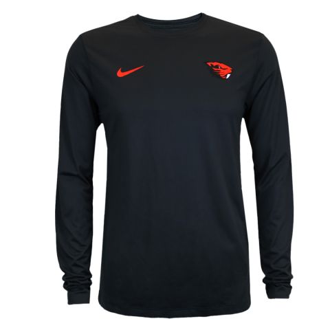 Men's Nike Black Beaver Long Sleeve Tee