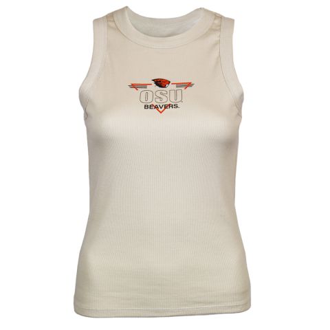 Women's Ivory OSU Beavers Tank Top