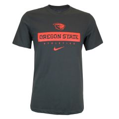 Men's Nike Grey Team Issue Oregon State Athletics Tee