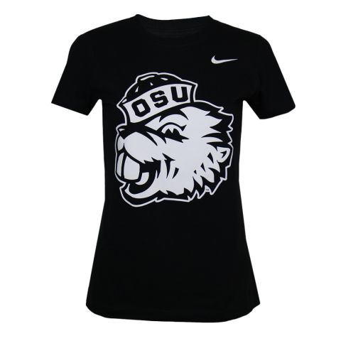 Women's Nike Black Tee With White Benny