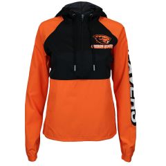 Women's Champion Color Block Half-Zip Hoodie Jacket with Beaver