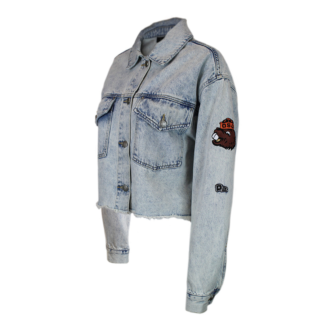 Women's Demin Jacket with Benny - OSU Beaver Store
