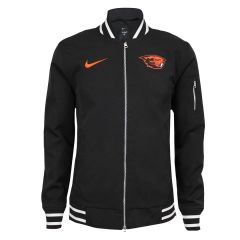 Men's Nike Black Bomber Jacket with Beaver