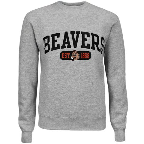 Men's Grey Beavers Crew with Benny