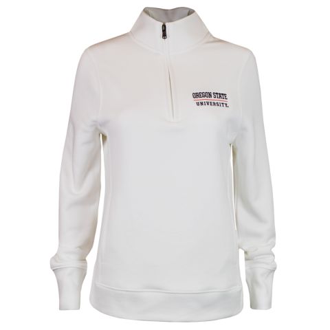 Women's Champion White Oregon State Quarter-Zip