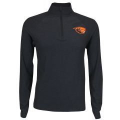 Men's Black Sublimated Quarter Zip with Beaver