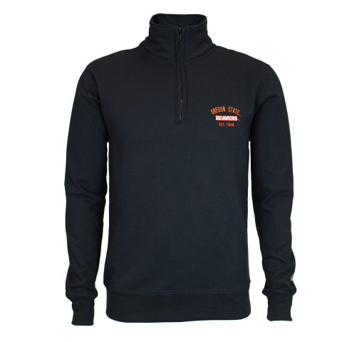 Men's Champion Black Oregon State Quarter-Zip