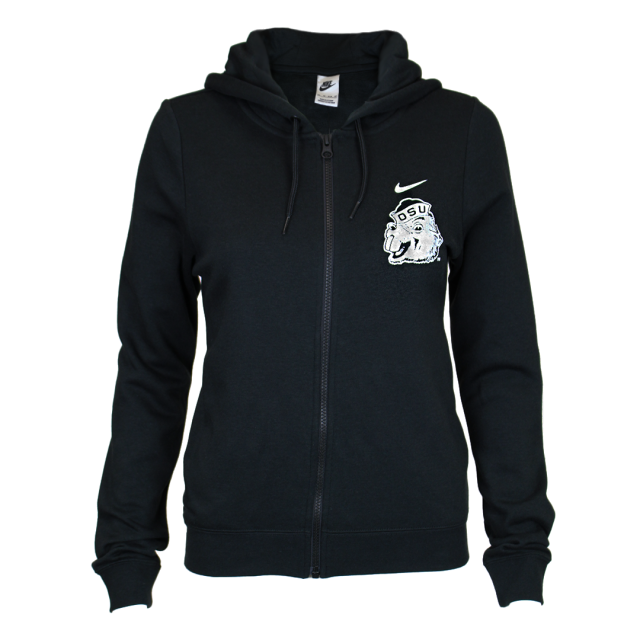 Nike black womens zip up hoodie hot sale