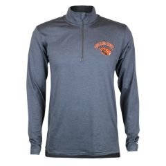 Men's Champion Charcoal Quarter-Zip with Oregon State and Beaver