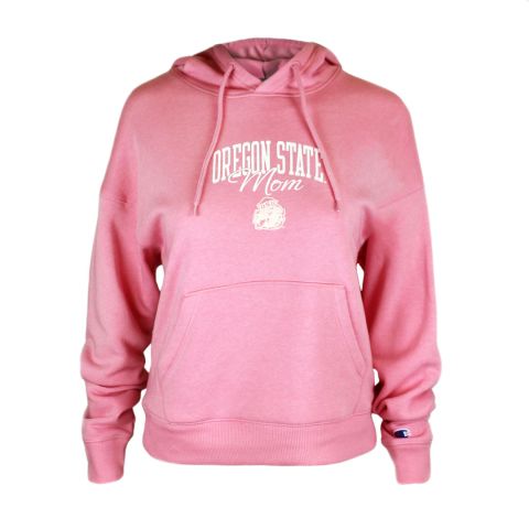 Women's Champion Pink Oregon State Mom Benny Hoodie