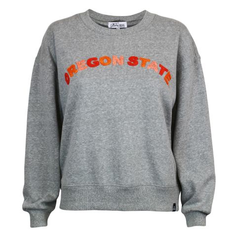 Women's Grey Oregon State Fleece Crew