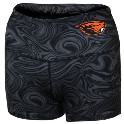 Women's Black Spandex Beaver Shorts