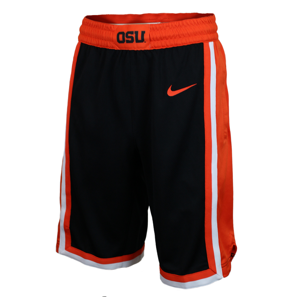 Nike black outlet and orange shorts