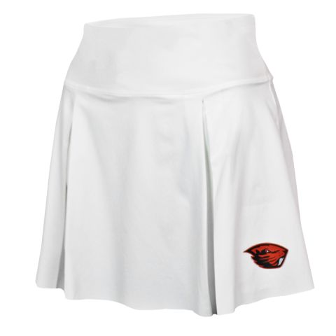 Women's Nike White Club Skirt with Beaver