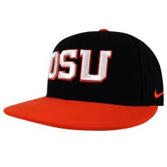 Nike Orange Bill Fitted Hat with OSU