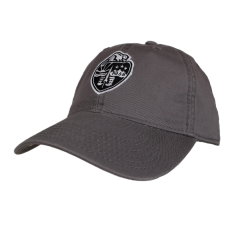 Grey Adjustable University Crest Hat