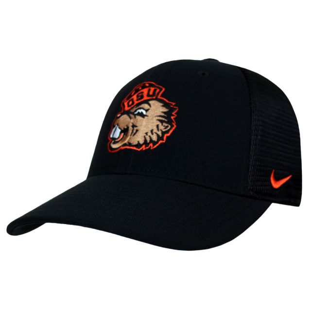 OSU Beaver Store: Nike Black Fitted Hat with Benny