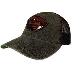 Brown Old Favorite Snapback with Beaver