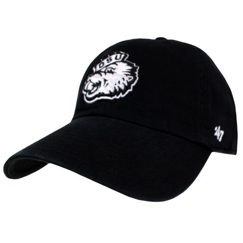 Black Adjustable Hat with White Benny