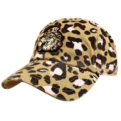 Women's Khaki Leopard Print Benny Hat