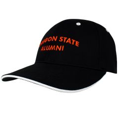 Black Adjustable Hat with Oregon State Alumni