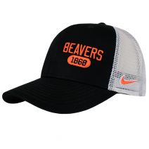 Nike Black and White Beavers Classic Snapback