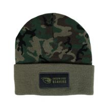 Nike Olive Camo Beanie with Tonal Beaver