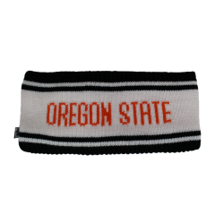 Women's White and Black Oregon State Headband