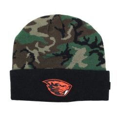 Nike Black and Camo Beaver Beanie