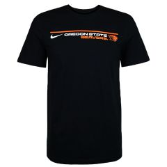 Men's Nike Black Oregon State Tee with Beaver