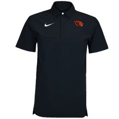 Men's Nike Black Coach Polo with Beaver