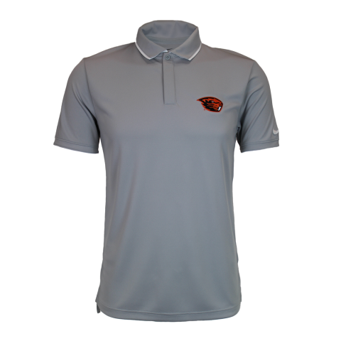 Men's Nike Silver Grey Collegiate Beaver Polo