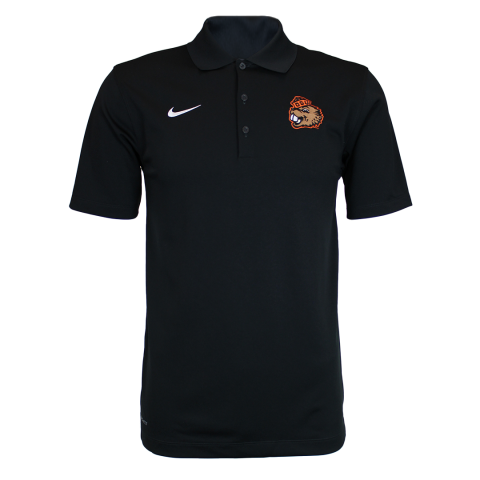 Men's Nike Black Varsity Polo with Benny